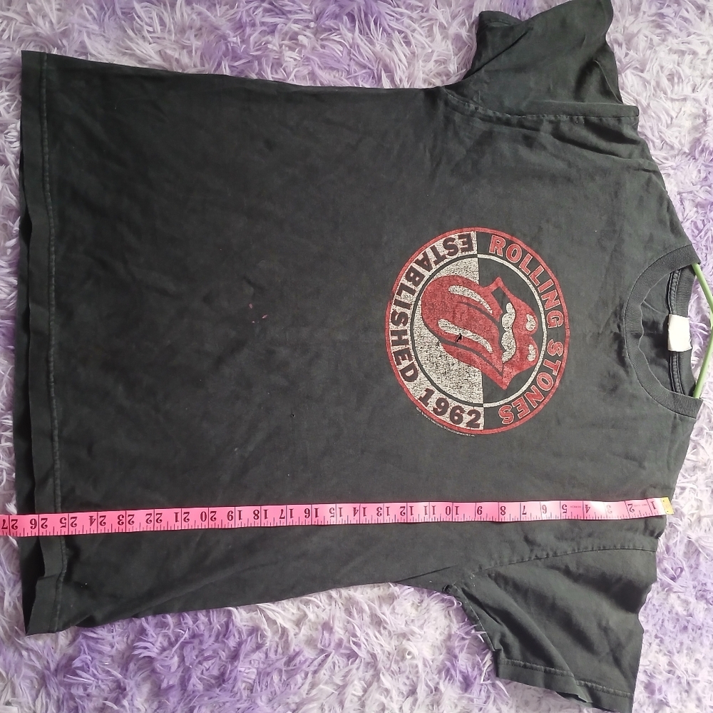 Vintage Y2K Rolling Stones Alstyle Black T-Shirt Distressed - Picture 10 of 12